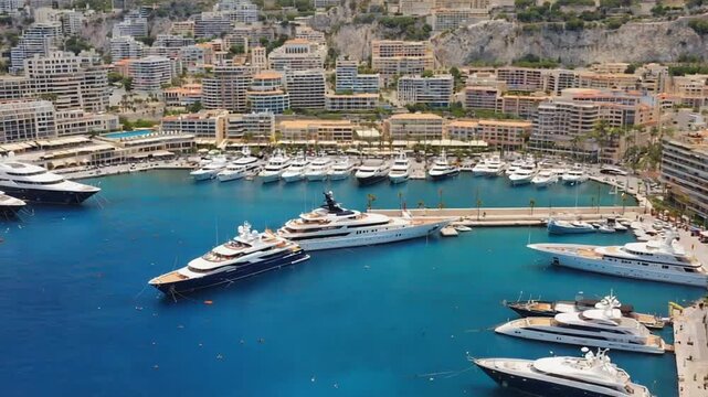 Yachts in Monaco.