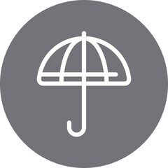 Umbrella single icon vector illustration