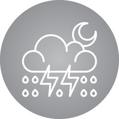 Rain single icon vector illustration