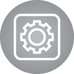 Settings single icon vector illustration
