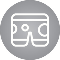 Shorts single icon vector illustration