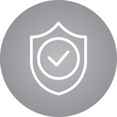 Sheild single icon vector illustration