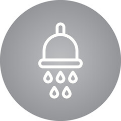 Shower single icon vector illustration