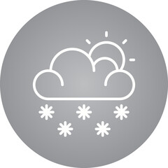 Snow single icon vector illustration