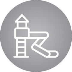 Slide single icon vector illustration
