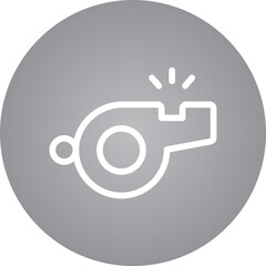 Whistle single icon vector illustration