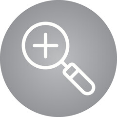 Zoom single icon vector illustration