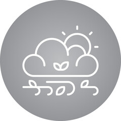 Cloud service single icon vector illustration