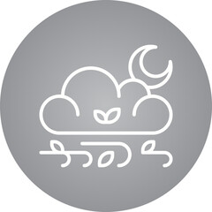 Cloud single icon vector illustration
