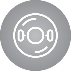 Disc single icon vector illustration
