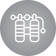 Cylinder single icon vector illustration
