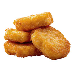 Chicken nuggets isolated on transparent background