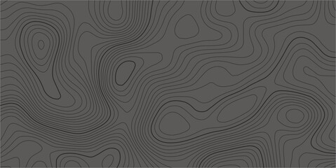 Abstract gray topography contour map background design .geometric black wave curve lines texture .abstract topographic map with wave line pattern .
