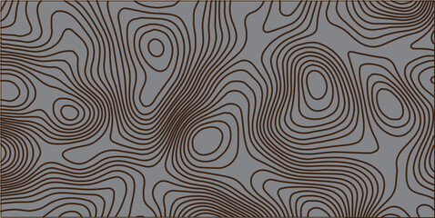 Fototapeta premium Wooden wavy seamless pattern. Tree fiber, wood grain texture. Dense lines. Abstract topographic background. Vector illustration