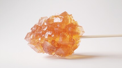 Close-up of rock candy on stick