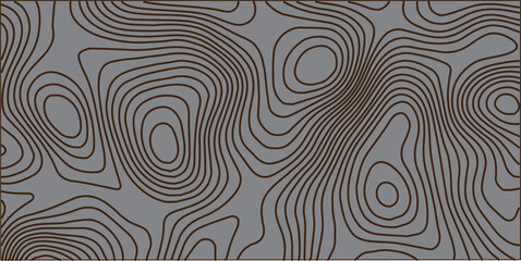 Wooden wavy seamless pattern. Tree fiber, wood grain texture. Dense lines. Abstract topographic background. Vector illustration