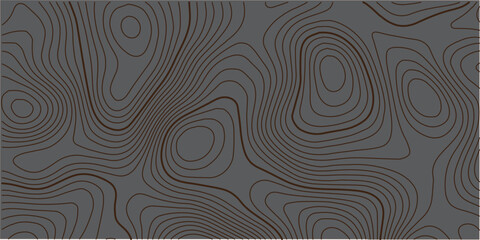 Wooden wavy seamless pattern. Tree fiber, wood grain texture. Dense lines. Abstract topographic background. Vector illustration
