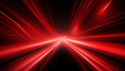 Fototapeta premium abstract red light speed lines futuristic background