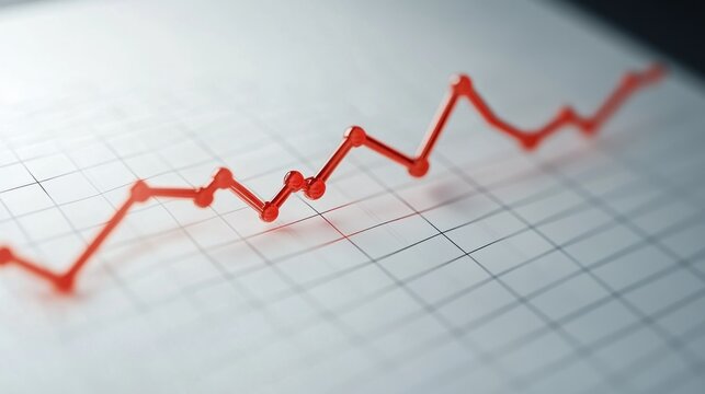 Graph showing fluctuating values