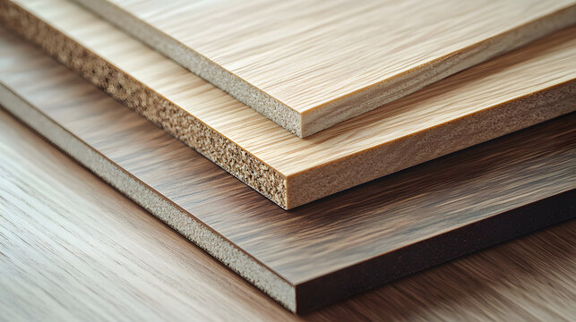 Comparison between Melamine Faced Fiberboard (MFF) and High Moisture Resistant Melamine Faced Chipboard (HMR MFC), highlighting durability and moisture resistance.