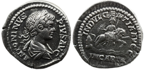 Roman Imperial CARACALLA. 198-217 AD. AR Denarius