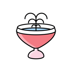 Fountain  Icon vector