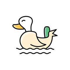Duck Boat  Icon vector