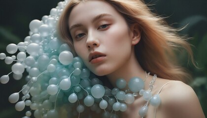 Ethereal Beauty with Bubble Details