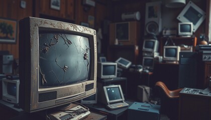 Retro Room of Broken Technology