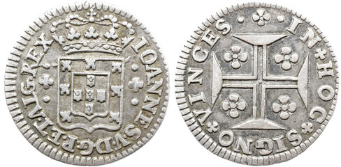 Portugal D. João V (1706-1750) 3 Vinténs 