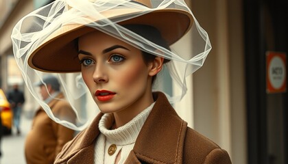 Fashion Elegance in Urban Setting