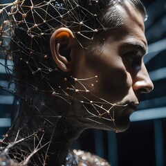 Human and Technology Art Fusion