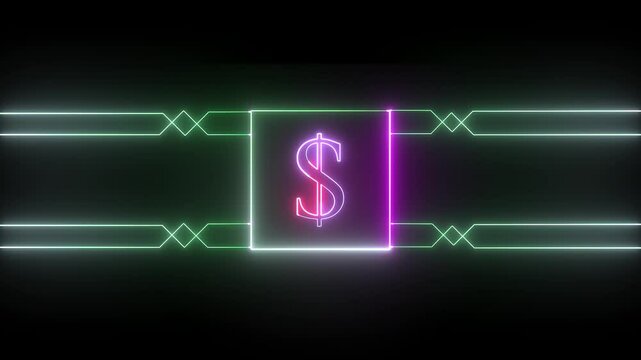 dollar text Learning and Artificial Intelligence Business, modern technology, internet networking concept. Business technology. science automation brain. 