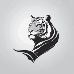 tiger head vector illustration