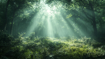 Fototapeta premium autumn landscape in the morning