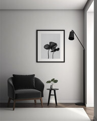 modern living room with sofa