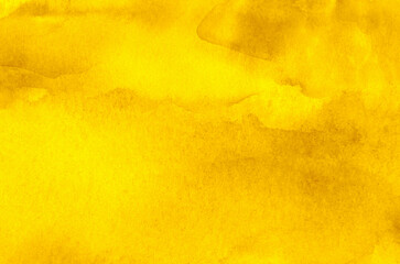 Hand painted yellow watercolor background.