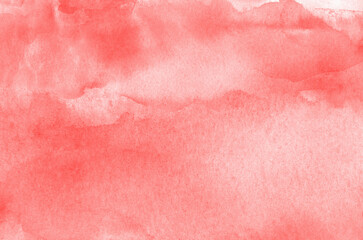 Red abstract background in watercolor style