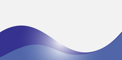 "Abstract modern wave background with smooth blue gradient curves and glossy light reflection. Minimalist design perfect for presentations, banners, websites, or business templates, illustration"