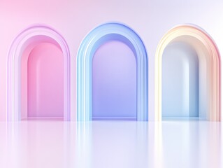 Pastel Archways