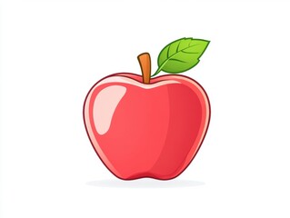 Red apple illustration