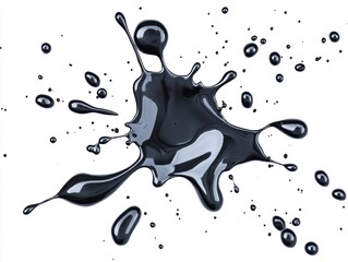 Dark Ink Spatter