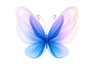 Delicate, translucent butterfly