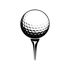 golf ball isolated on white