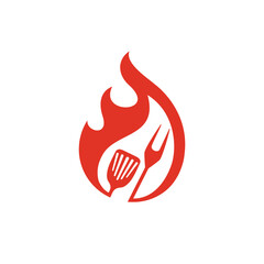 grill abstract logo modern style
