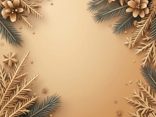 Gold Christmas Decoration Background