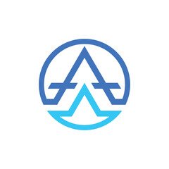 а letter abstract logo modern style 14