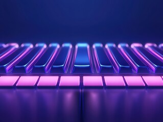 Futuristic Piano Keys