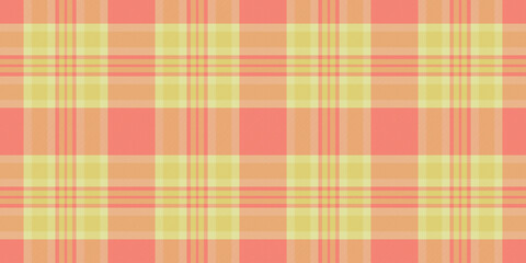 Soft peach and pale yellow plaid pattern.  Perfect for textile design, website backgrounds, or crafting projects. This cheerful, seamless texture evokes feelings of warmth and comfort.