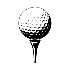 golf ball isolated on white